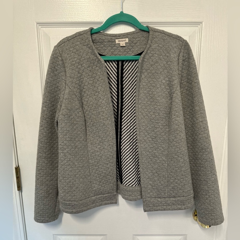 Westport quilted Blazer size M - grey